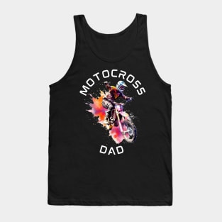 Motocross Dad Dirt Bikes Racer Tank Top